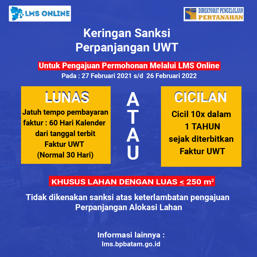 Info Keringanan Sanksi Perpanjangan UWT