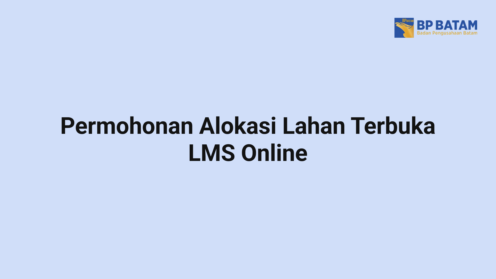 info Permohonan Alokasi Terbuka